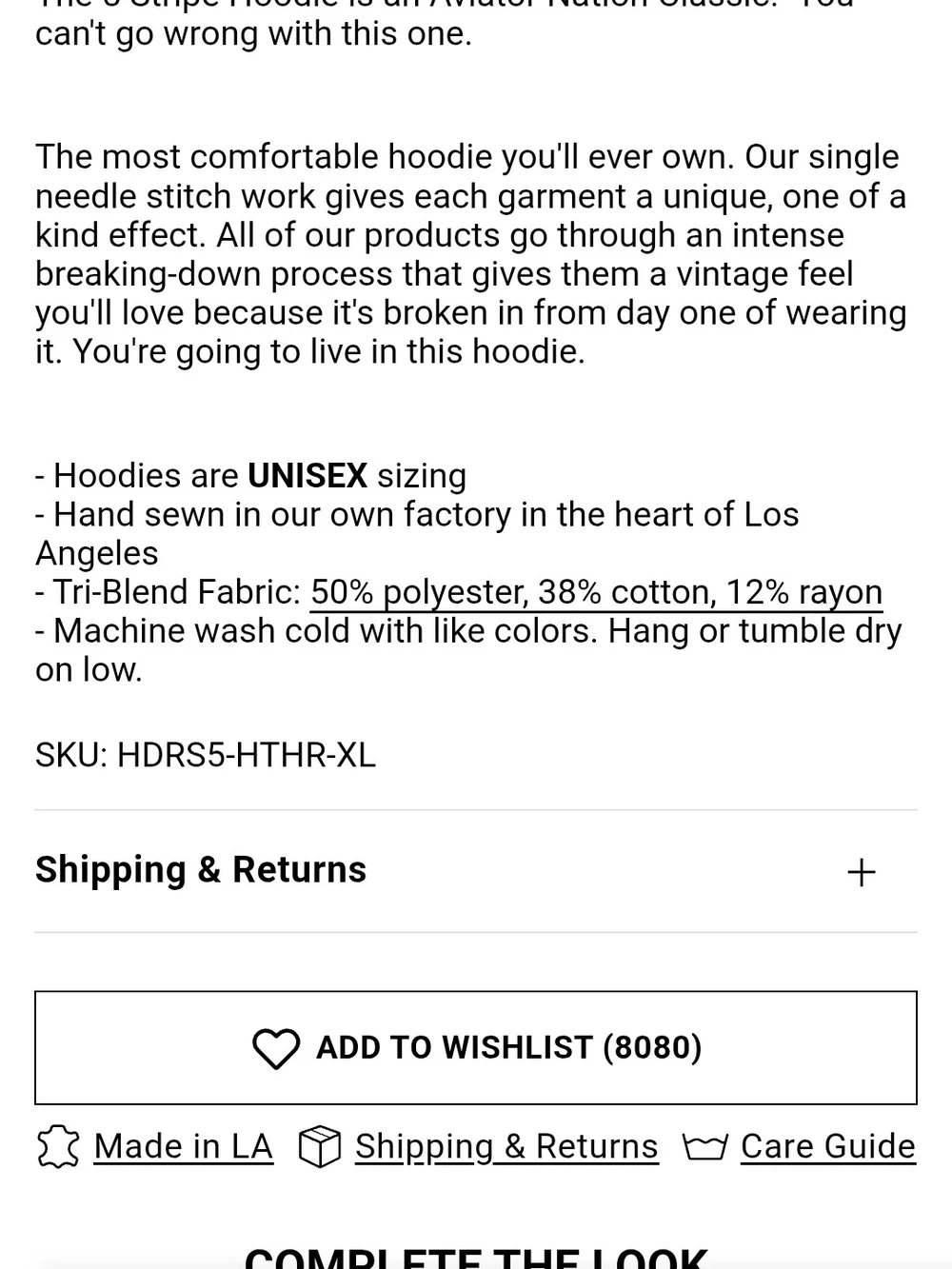 Aviator Nation Gray Zip-Up 5-Stripe Hoodie - Picture 12 of 13